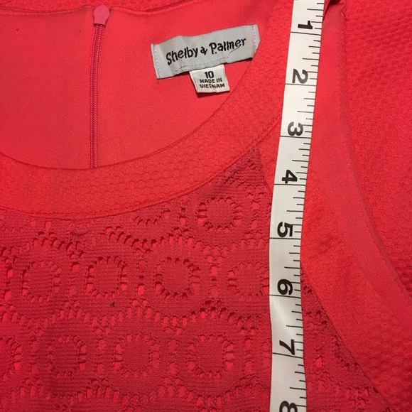 Pretty Red Dress Size 10 - Picture 4 of 5